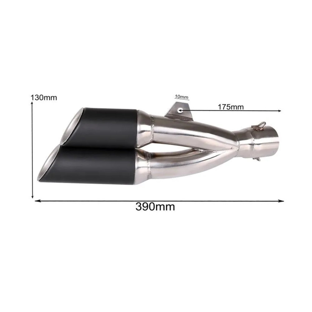 Toba Evacuare Moto Atv Sport Racing Twin Dubla DB Killer - imagine 2