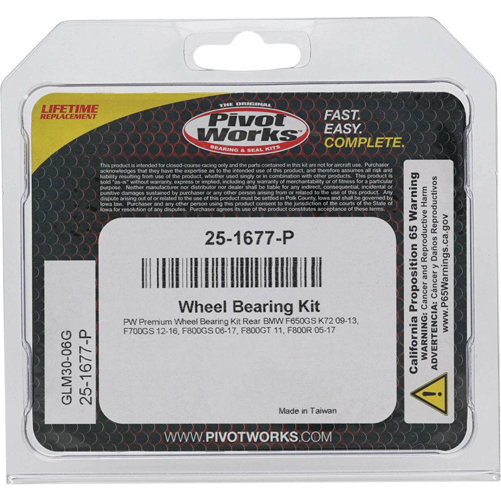 Kit Rulmenti roata spate BMW F650GS K72 F700GS F800GS F800GT F800R 2006-2017 All Balls 25-1677 - imagine 3